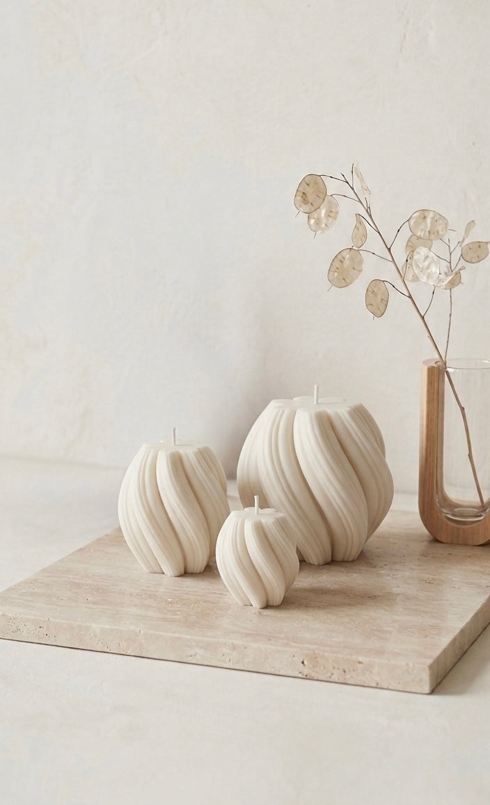 Trio Naya | Bougies Sculpturales
